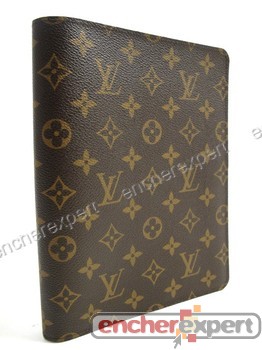 Louis Vuitton Couverture Agenda de Bureau Brown Leather Wallet (Pre-Owned)