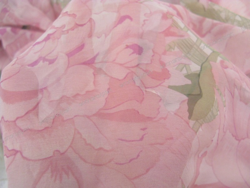 Vintage foulard HERMES les pivoines carre Authenticité garantie