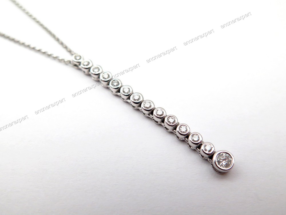 Neuf Collier Messika Riviere De Diamants Pendentif - Authenticité ...