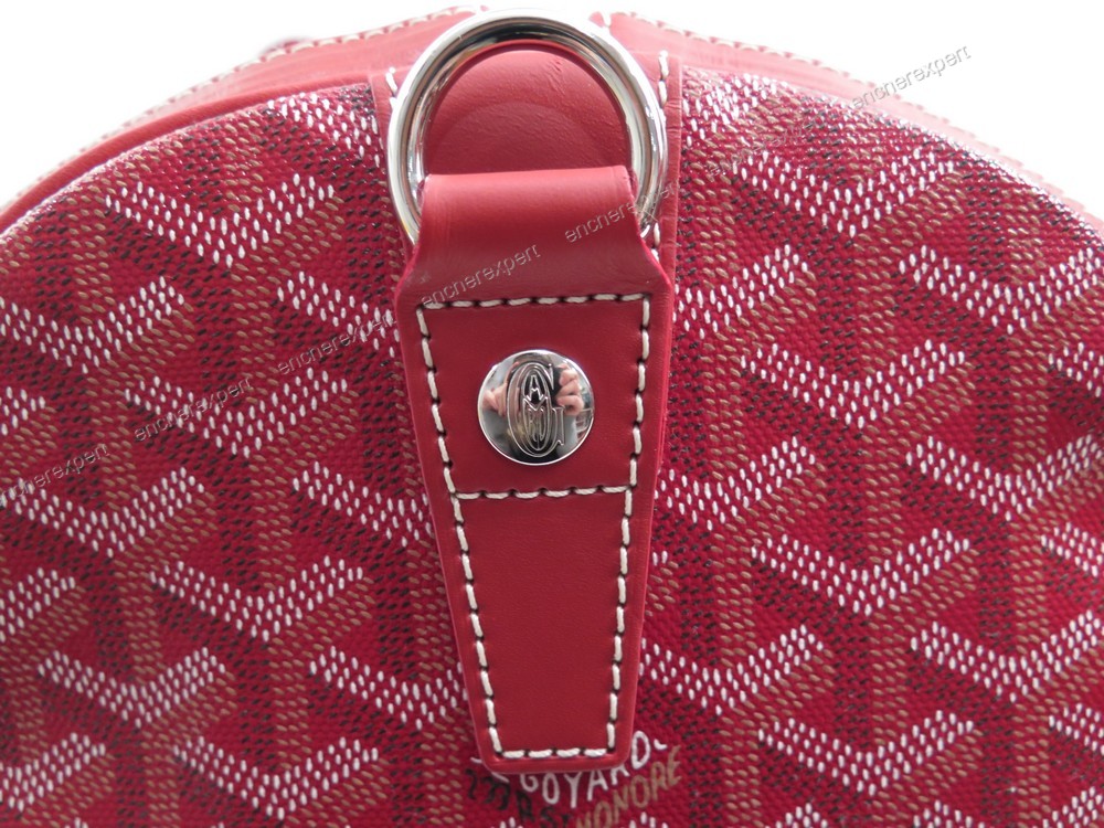 sac de voyage goyard croisiere 50 en toile rouge