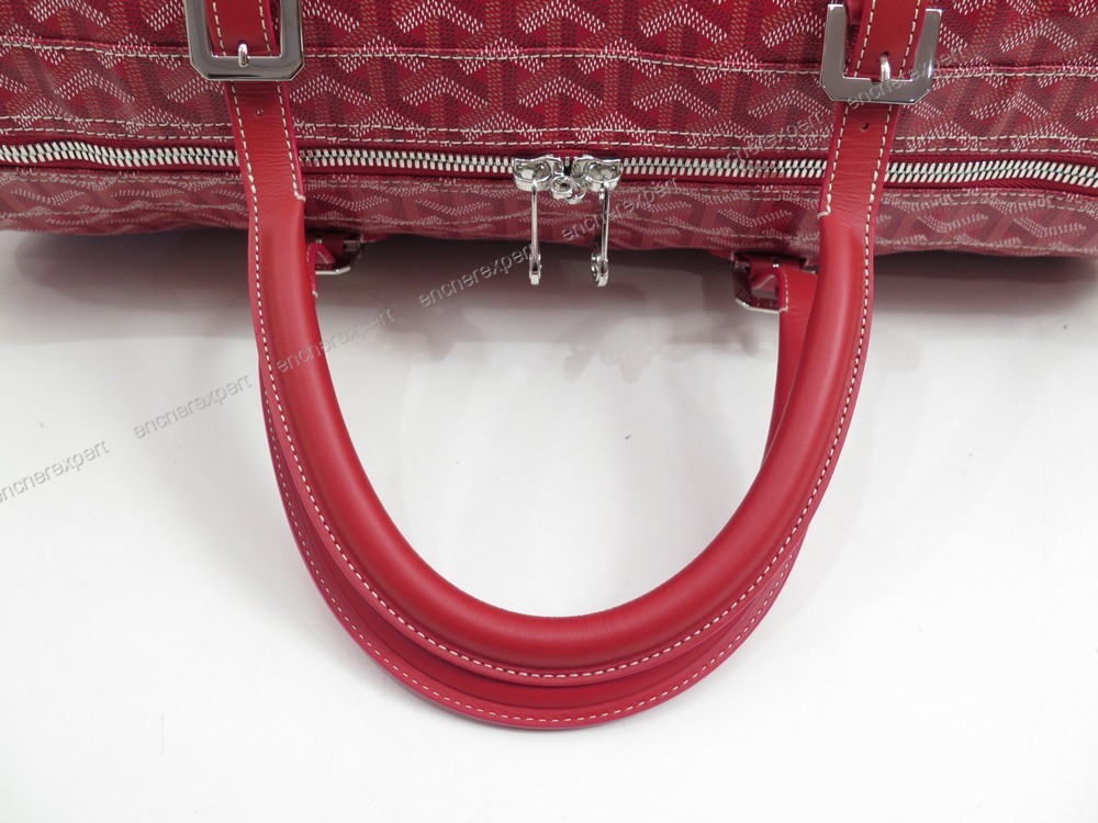 sac de voyage goyard croisiere 50 en toile rouge