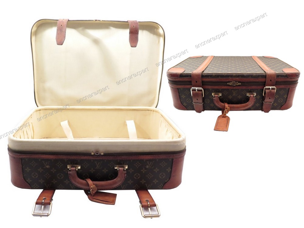 LOUIS VUITTON Bisten 50 monogram canvas suitcase - VALOIS VINTAGE PARIS