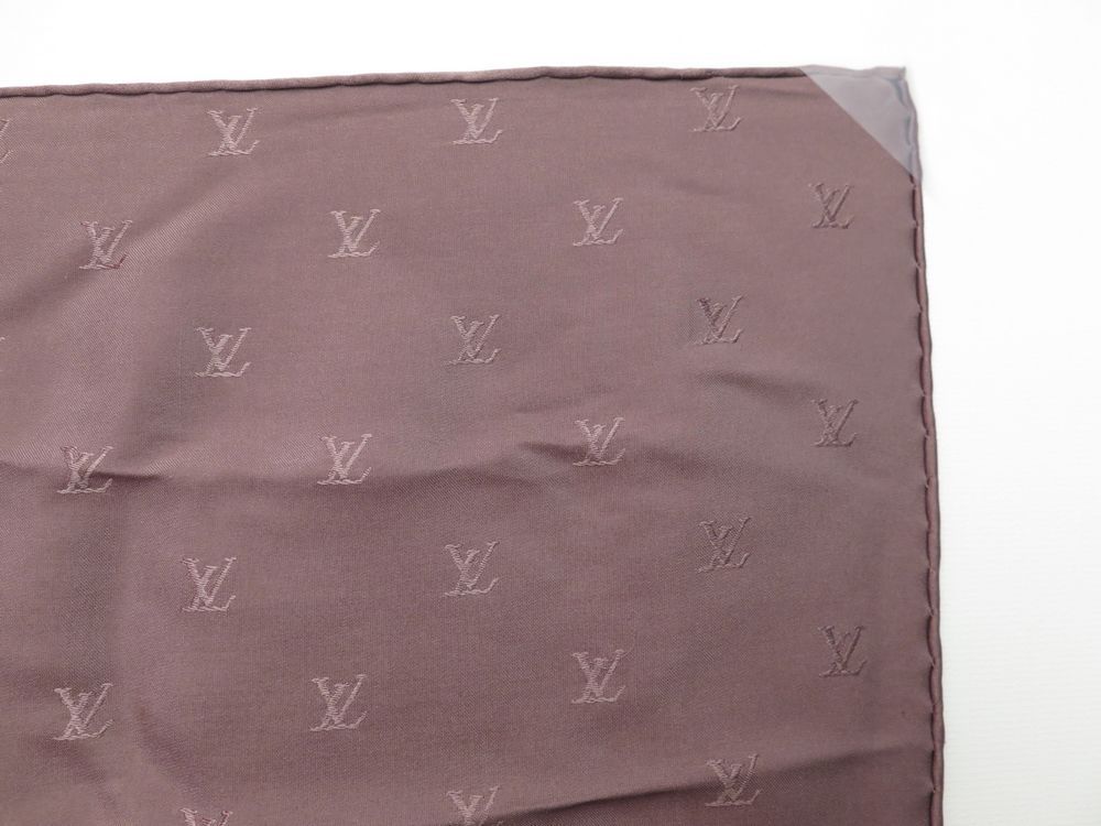 Louis Vuitton Carre Monaco M71146 Scarf Monogram Beige Silk 100