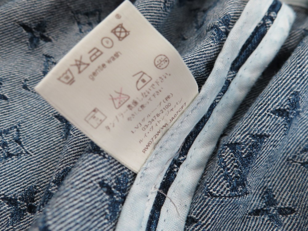 Veste en jean LOUIS VUITTON 38 m monogram coton - Authenticité garantie -  Visible en boutique