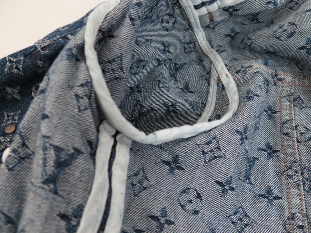 Veste en jean LOUIS VUITTON 38 m monogram coton - Authenticité