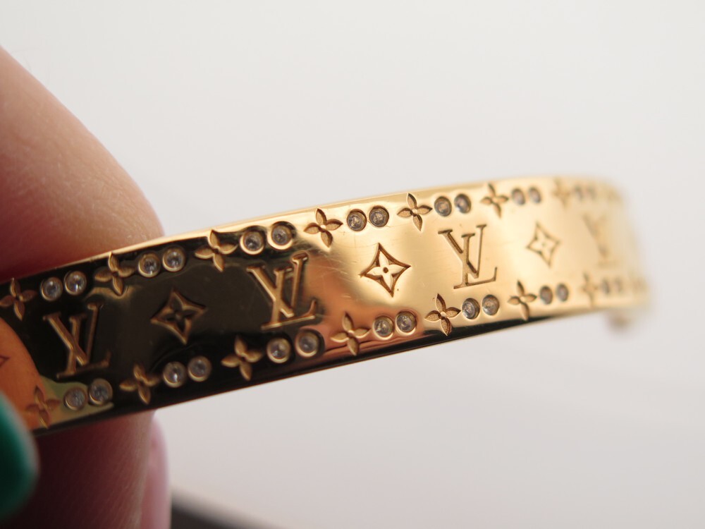 bracelet louis vuitton jonc m00251 manchette nanogram