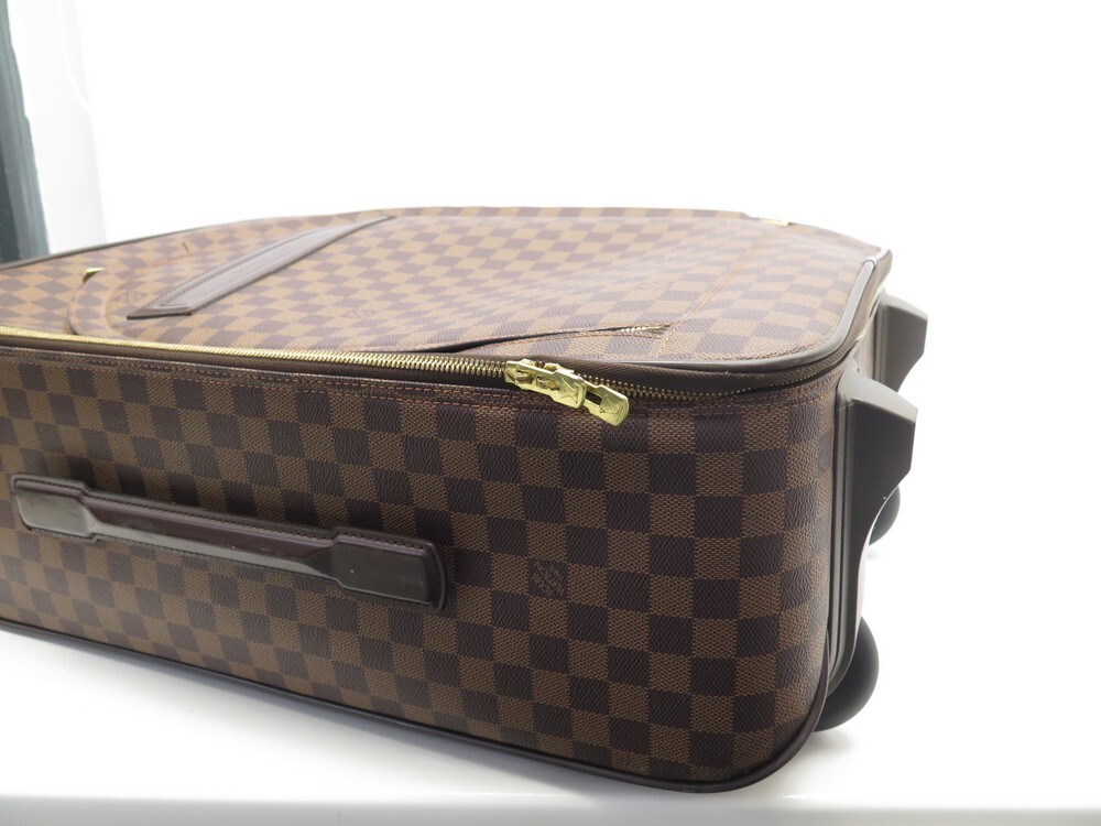 valise louis vuitton pegase 55 en toile damier ebene