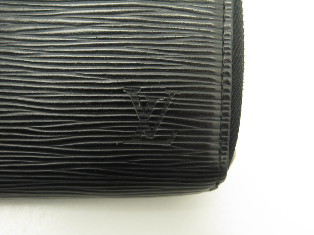 Louis Vuitton zippy wallet epi black ca5007